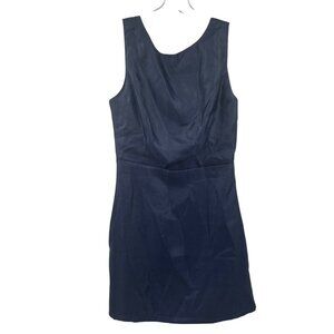 Lulus Womens Sleeveless Sheath Dress Ladder Bow Back Navy Size Small New